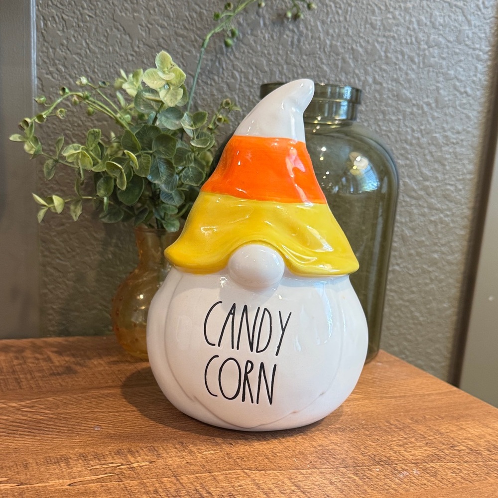 Rae Dunn Candy Corn Ceramic Gnome Fall Decor